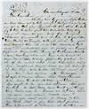 [Manuscript Letter, Signed, by Settler Lawrence P. Speck, Discussing Politics and Job Opportunities in Antebellum Arkansas]