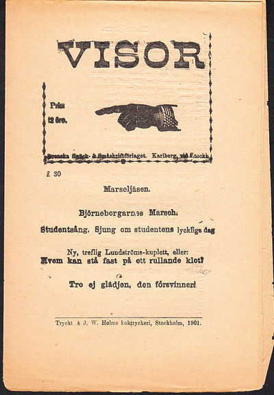 Visor. [Utg. av] Svenska Snäck- o.…