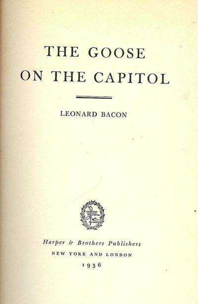 THE GOOSE ON THE CAPITOL