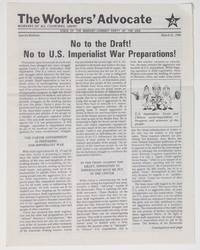 image of The Workers' Advocate. Special Bulletin (March 22, 1980)