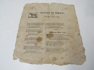 Bonnet of Straw and the Canadian Boat Song