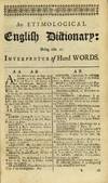 View Image 3 of 3 for An universal etymological English dictionary...The second edition, with large additions Inventory #64462