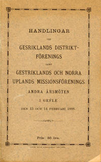 Handlingar vid Gesriklands distriktsförenings…