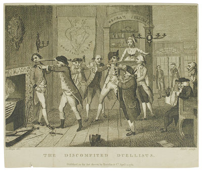 The Wit  s Magazine. Plate 3:   The Discomfited Duellists