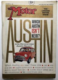cover of The Motor (English Auto Magazine) October 18, 1961 London Motor Show Issue