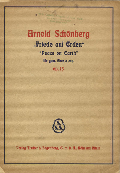 [Op. 13]. "Friede auf Erden