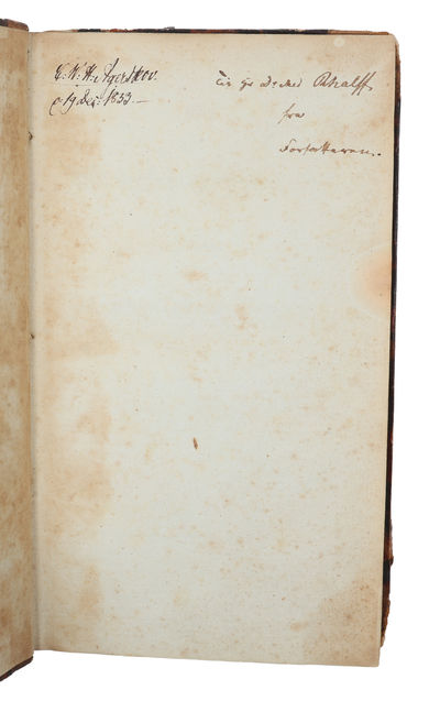 Om Afsindighed og Tilregnelse, et Bidrag til Psychologien og Retslæren. - [DEDIKATIONSEKSEMPLAR AF VÆRKET, DER INDLEDTE STRIDEN OM VILJENS FRIHED.] (photo 3)