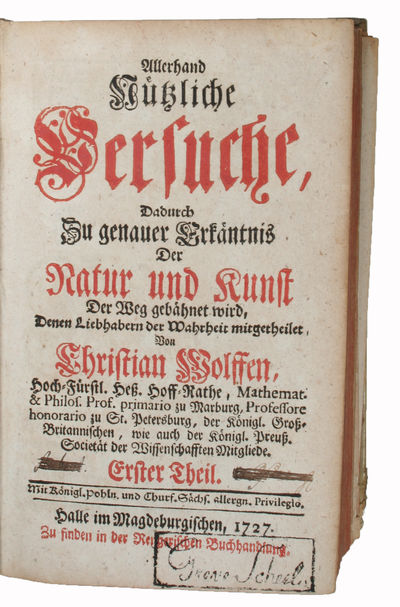 Allerhand Nützliche Versuche, dadurch zu genauer…