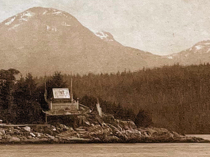 Mamalelekala Cemetery on Village Island; [Printed on Japanese tissue