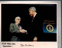 image of Archive of Photographs and Letters - William K. Estes is Awarded the National Medal of Science By President Bill Clinton, Tuesday, December 16, 1997