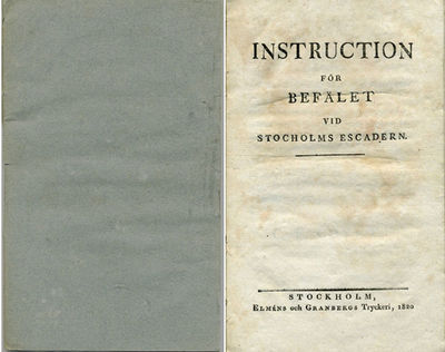 Instruction för befälet vid Stocholms escadern.