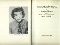 Three Macabre Stories by Rosaleen Norton - Limited private press edition. First edition - 1996 - from The Typographeum Bookshop (SKU: 00574673)