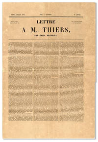 Lettre a M. Thiers