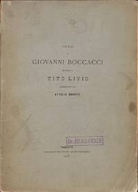 Cenni di Giovanni Boccaccio intorno a Tito Livio. by ATTILIO HORTIS - from Frits Knuf Antiquarian Books (SKU: 1878)
