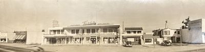 [Panoramic Photograph of the Downtown Commercial District in Midcentury San Mateo]