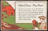 School Days Play Days" -- Pharmacy Sign Advertising First Aid Products to Families with Children