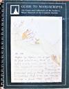 Guide to Manuscripts: the Fonds and Collections of the Archives, Whyte Museum of the Canadian Rockies