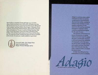 The Adagio Press Collection: A Manner...; (photo 3)
