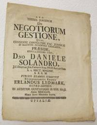 Theses juridicæ de negotiorum gestione, quas, ...…