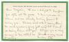Autograph Note Signed ("Pete") to Eugenia Prunty