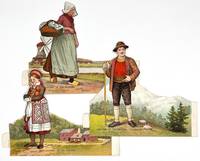 Costumes of the Nations -- Three (3) Self-standing Advertising Premiums