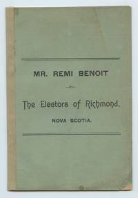 image of to The Electors of Richmond, Nova Scotia