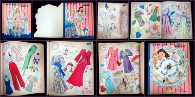 Teen Gal Cut Out Dolls, Around the Clock with Peg and Dot