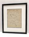 Captivating pen and ink line drawing of Orpheus within an Autograph Letter SIGNED, undated