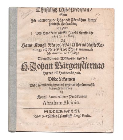Christeligh lijk-predijkan/ som för närwarande…