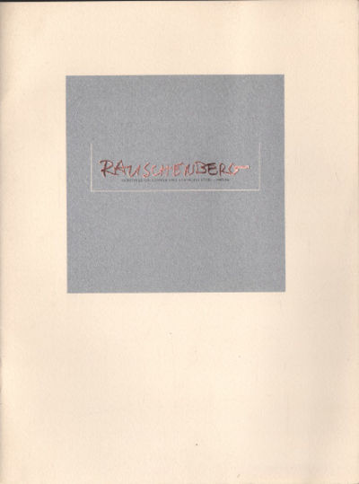 RAUSCHENBERG. Paintings on copper and stainless…