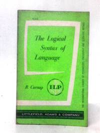 The Logical Syntax of Language