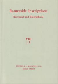 Ramesside Inscriptions VIII: 1-10 (Complete)