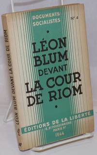 Leon Blum Devant La cour de Riom Fevrier-Mars 1942