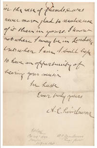 AUTOGRAPH LETTER SIGNED (ALS)