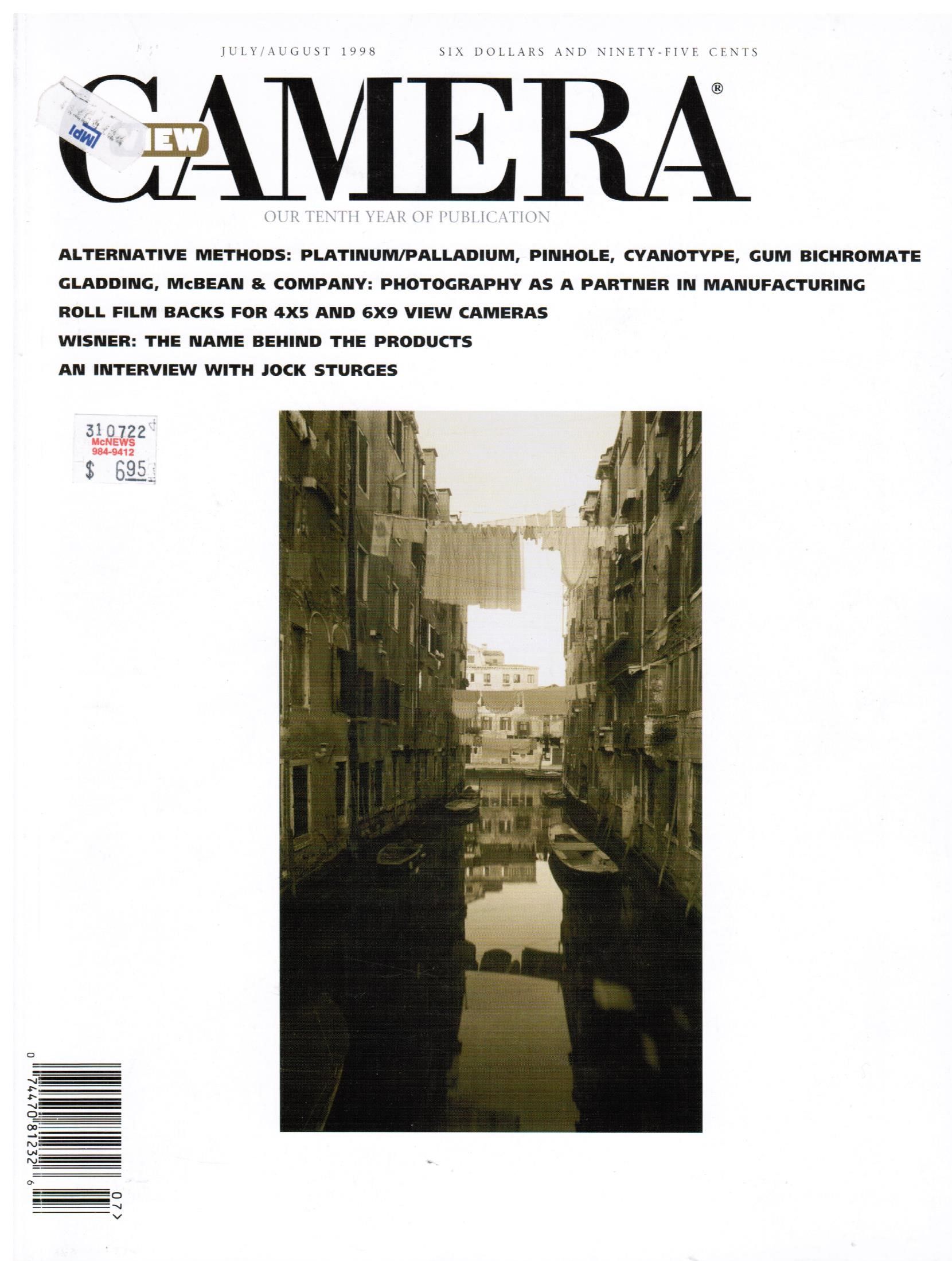 VIEW CAMERA MAGAZINE 1998. JOCK STURGES, GLADDING, McBEAN Used Books