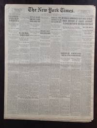 NEW YORK TIMES WALL STREET PRE-STOCK MARKET CRASH HIGHEST PEAK 1929