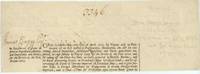 Signature on verso of part of a Treasury Order (James, senior, 1657-1721, M.P., Director of the East India Company, Joint Postmaster General 1715-1720, and political &#039;fixer&#039;) by CRAGGS