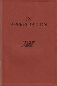 IN APPRECIATION: A Keepsake for Craftsmen. by (De Pol, John) - 1969.