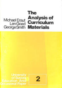 cover of The Analysis of Curriculum Materials