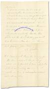 Robert Fulton Handwritten Letter Including A Sketch Of Storage Shed