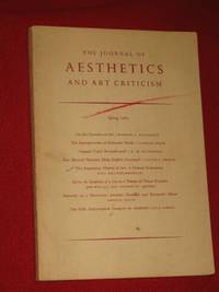 The Journal of Aesthetics & Art Criticism.  Volume 23 No. 3. (Spring, 1965)