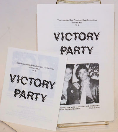 The Lesbian/Gay Freedom Day Committee invites you to a Victory Party