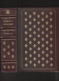 image of SPEECHES OF LORD ERSKINE Volume I and II