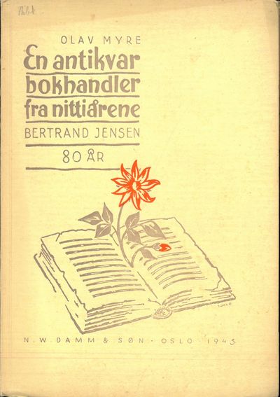 En antikvarbokhandler fra nitti-årene. Bertrand…