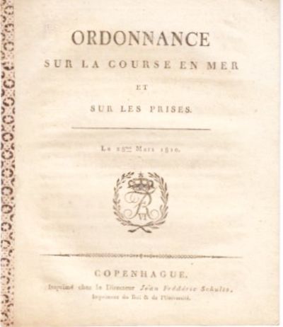 Ordonnance sur la course en mer et sur les…