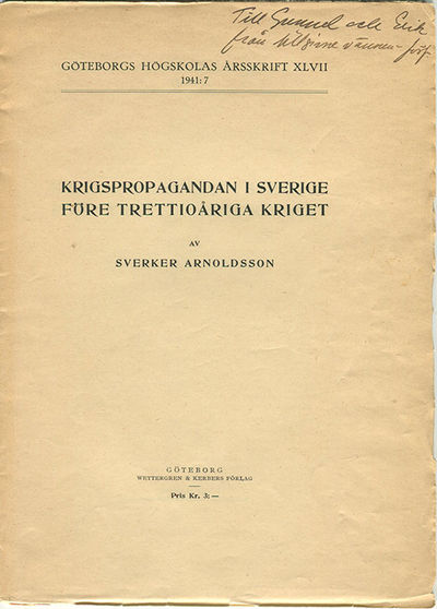 Krigspropagandan i Sverige före trettioåriga…