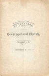 Centennial Celebration of the Congregational Church in Newport, N.H. October 28, 1879