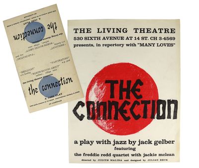 Two Pieces of Ephemera Related to The Connection [Flyer and Palm Card]