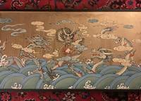 Chinese Dragon Painting Hand Painted on Wood 4' x 2'