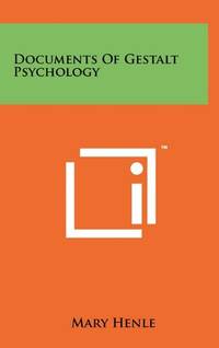 Documents of Gestalt Psychology